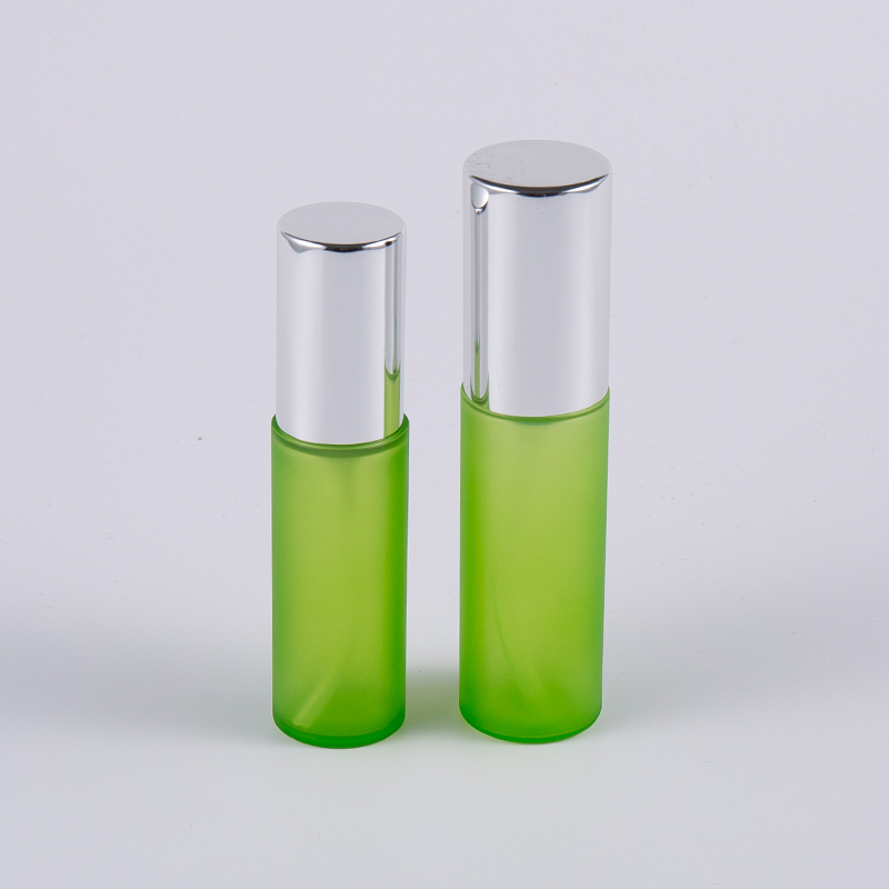 Green frost 20ml 30ml PET PETG rund tjockväggig lotionflaska med pump