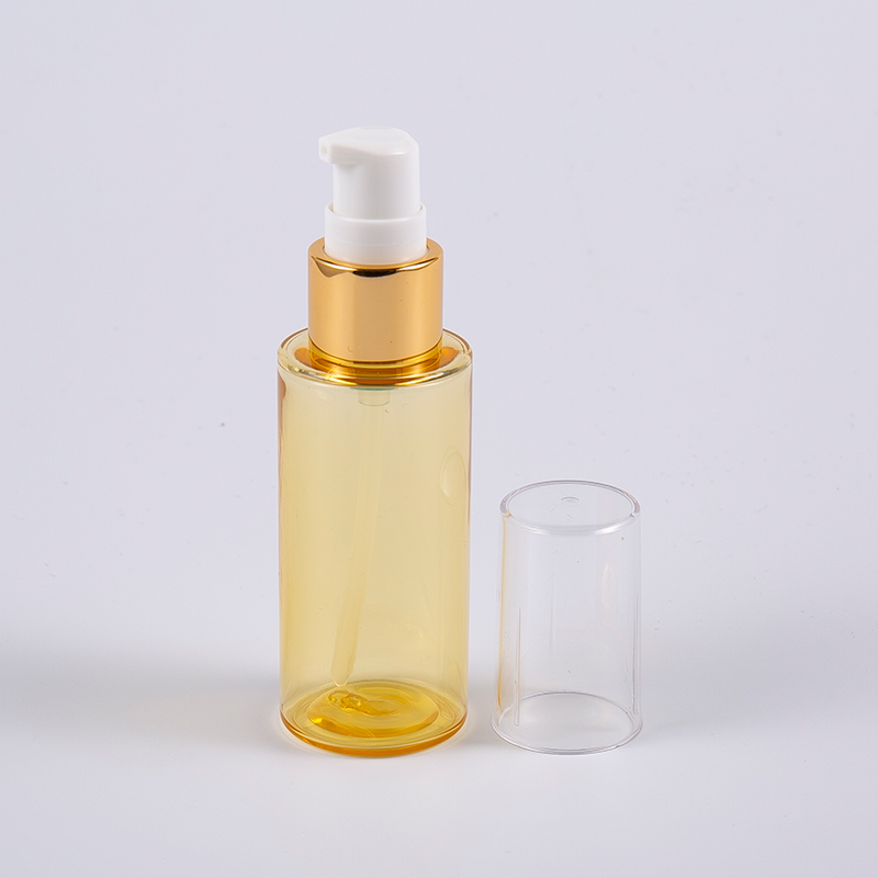 Halvtransparent färg rund form 50ml PETG tjockvägg lotionflaska med pump Halvtransparent färg rund form 50ml PETG tjockvägg lotionflaska med pump