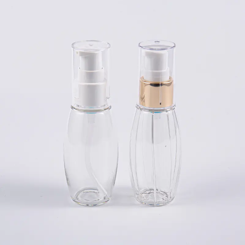 Resande Använd 50 ml PETG bollformad flaska med pump