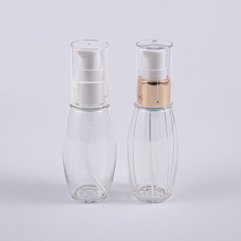Resande Använd 50 ml PETG bollformad flaska med pump