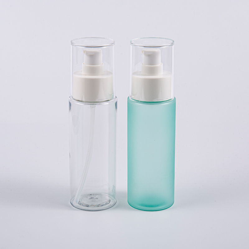 Runda 100 ml Frost PET-tonerflaskor för ansiktet