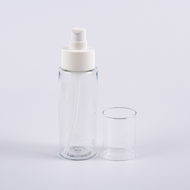 Runda 100 ml Frost PET-tonerflaskor för ansiktet