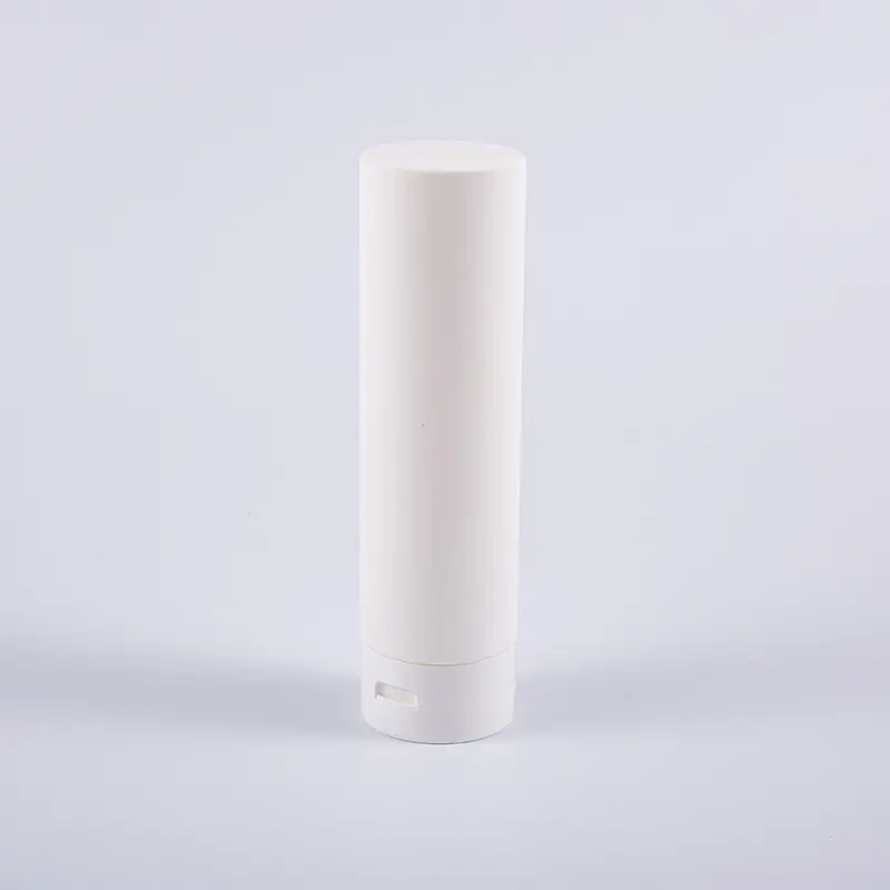 Vit Soft Touch Rund Inverterad 180 ml PE hårbalsam rengöringsflaska med flip-top-lock Vit Soft Touch Rund Inverterad 180 ml PE hårbalsam rengöringsflaska med flip-top-lock