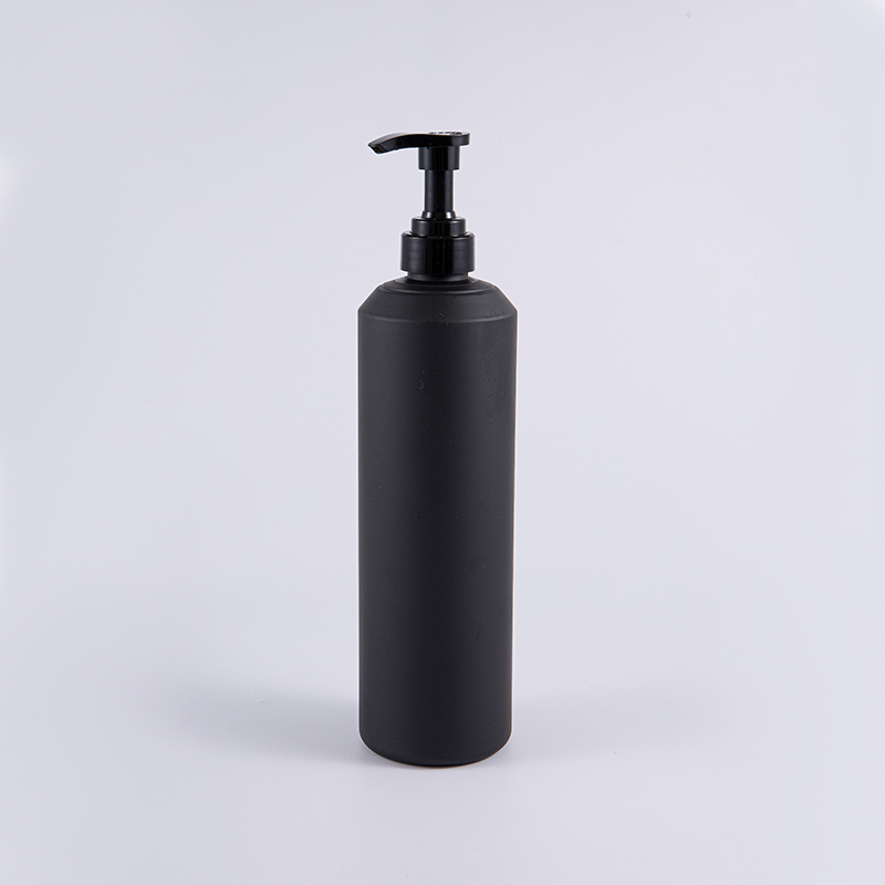Vit och svart Soft Touch Rund Stor storlek 1000ml PE rengöringspumpflaska