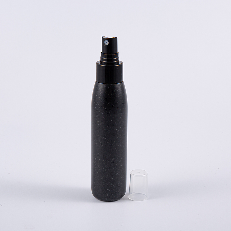 100ml & 250ml PE-flaska – Svart med pärlfinish plastpumppump