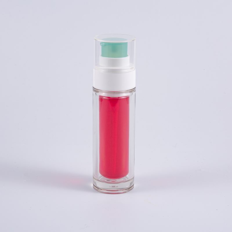 Klar PETG-flaska med flerlagers kompositinnerpåse 30 ml 50 ml vakuumflaska med pump
