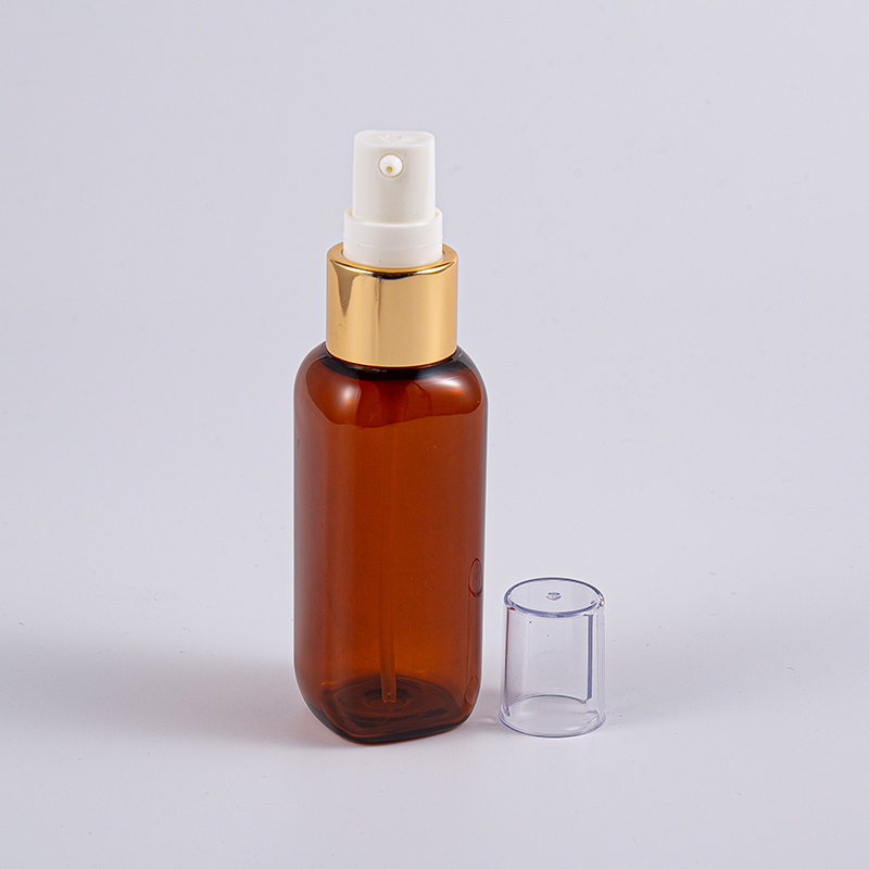 Resande Använd 50 ml Petg Square Shape-flaska med pump