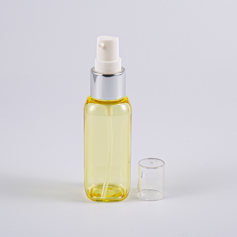 Resande Använd 50 ml Petg Square Shape-flaska med pump