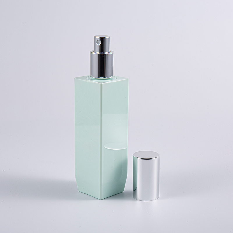 Flerfärgsalternativ fyrkantig form 120 ml PETG tjockvägg lotionflaska med aluminiumpumplock 
