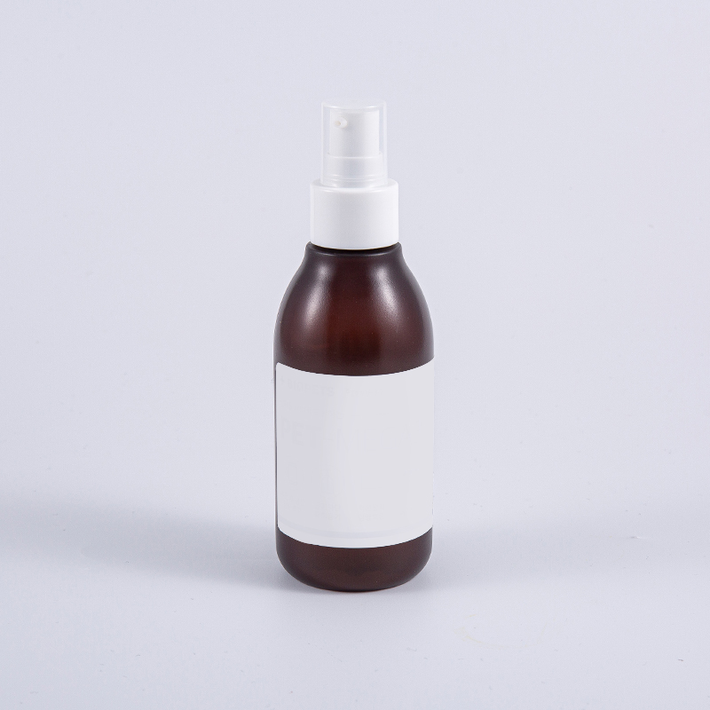 PP Plast 160 ml flerlagers frostad matt lotionflaska med pumpdispenser